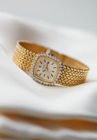 Коктейльные часы Rolex с бриллиантами