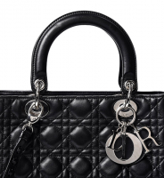 Чёрная сумка Lady Dior Medium