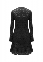 Черное кружевное платье Valentino