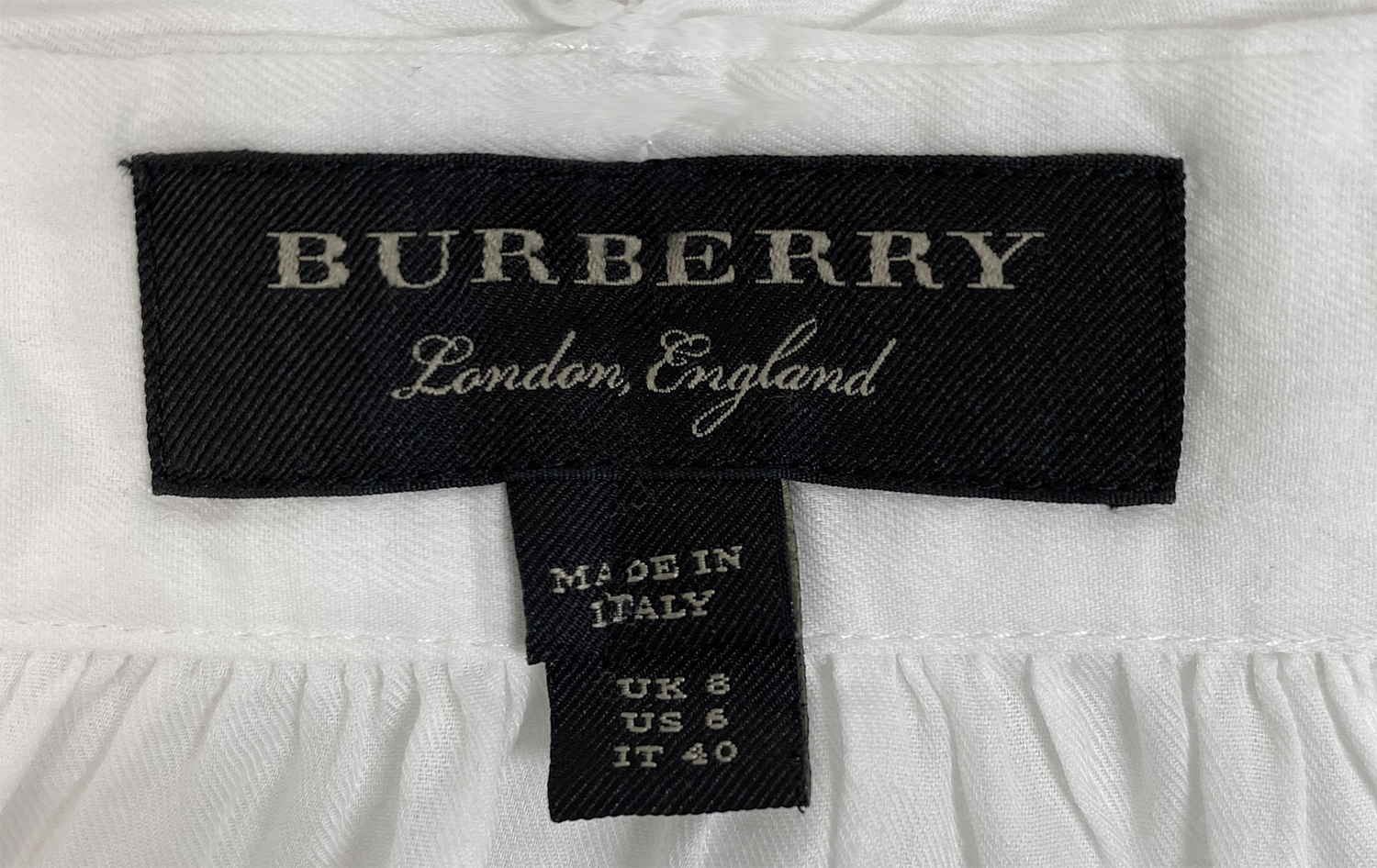 Белая блузка с бантом Burberry