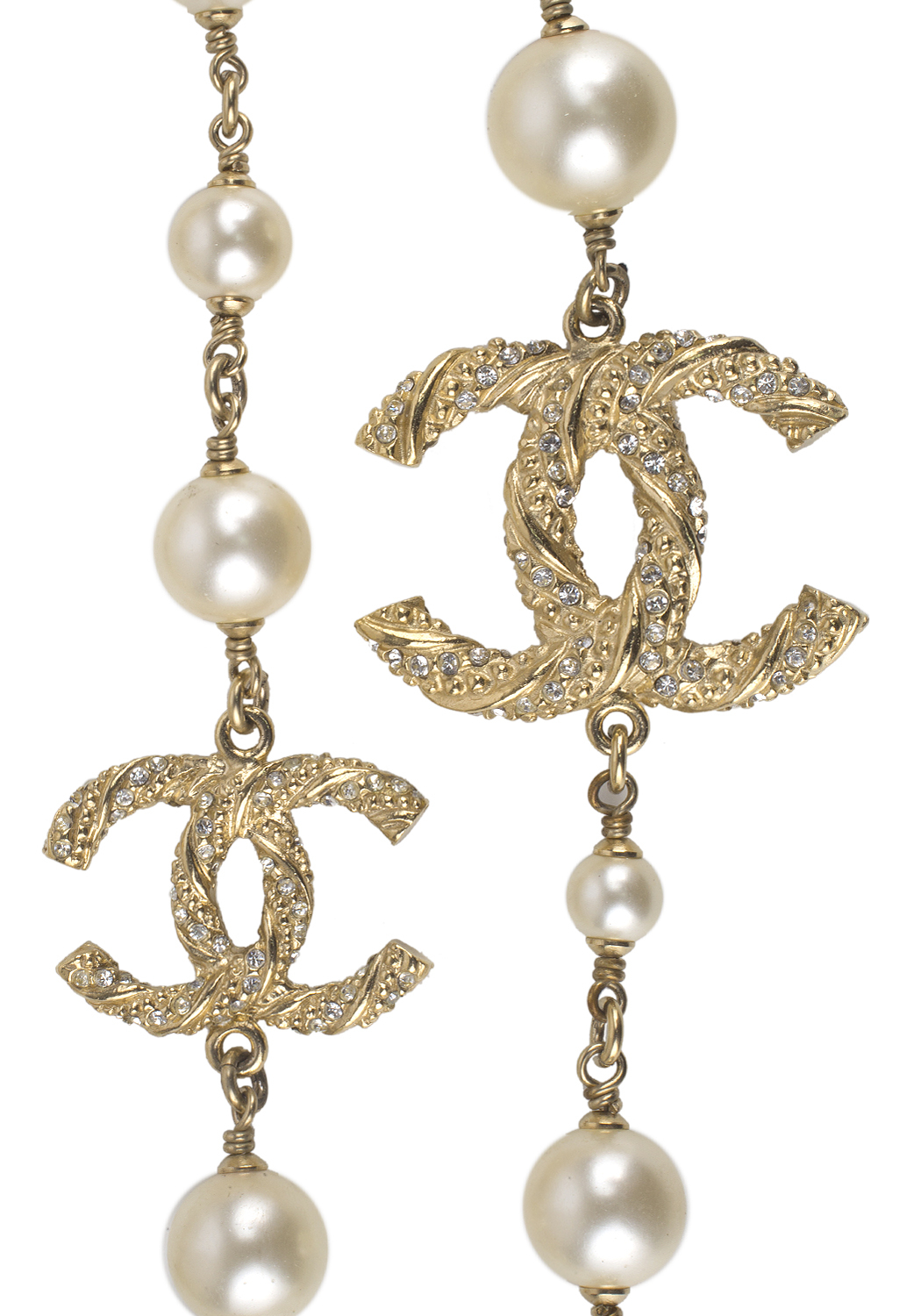 Жемчужное Колье Chanel с логотипами