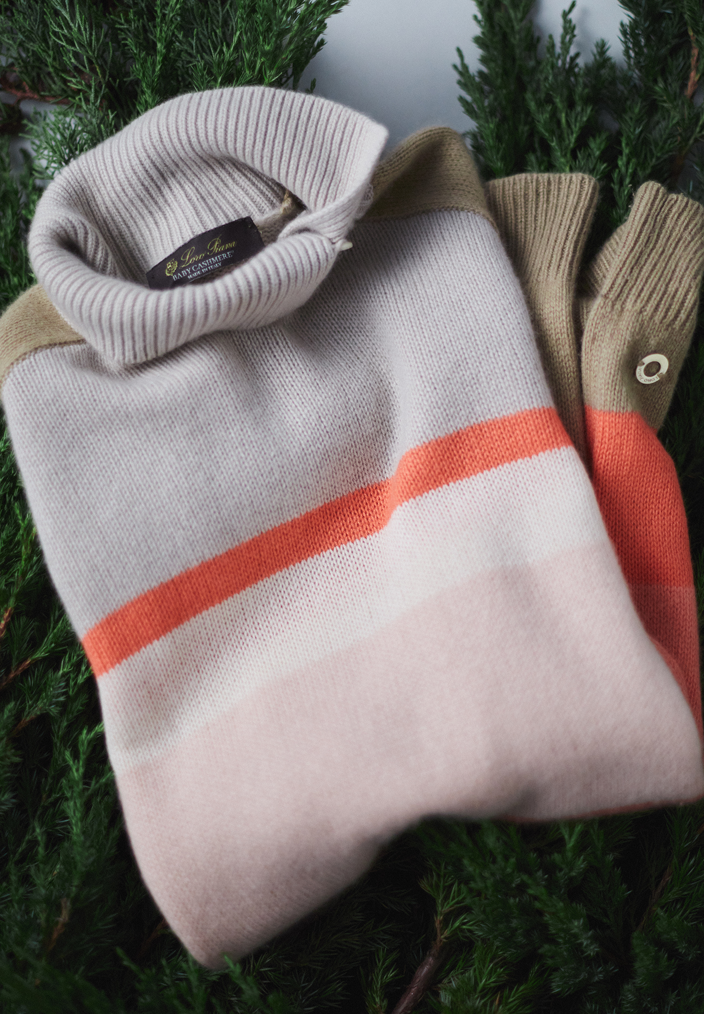 Полосатый кашемировый свитер Loro Piana