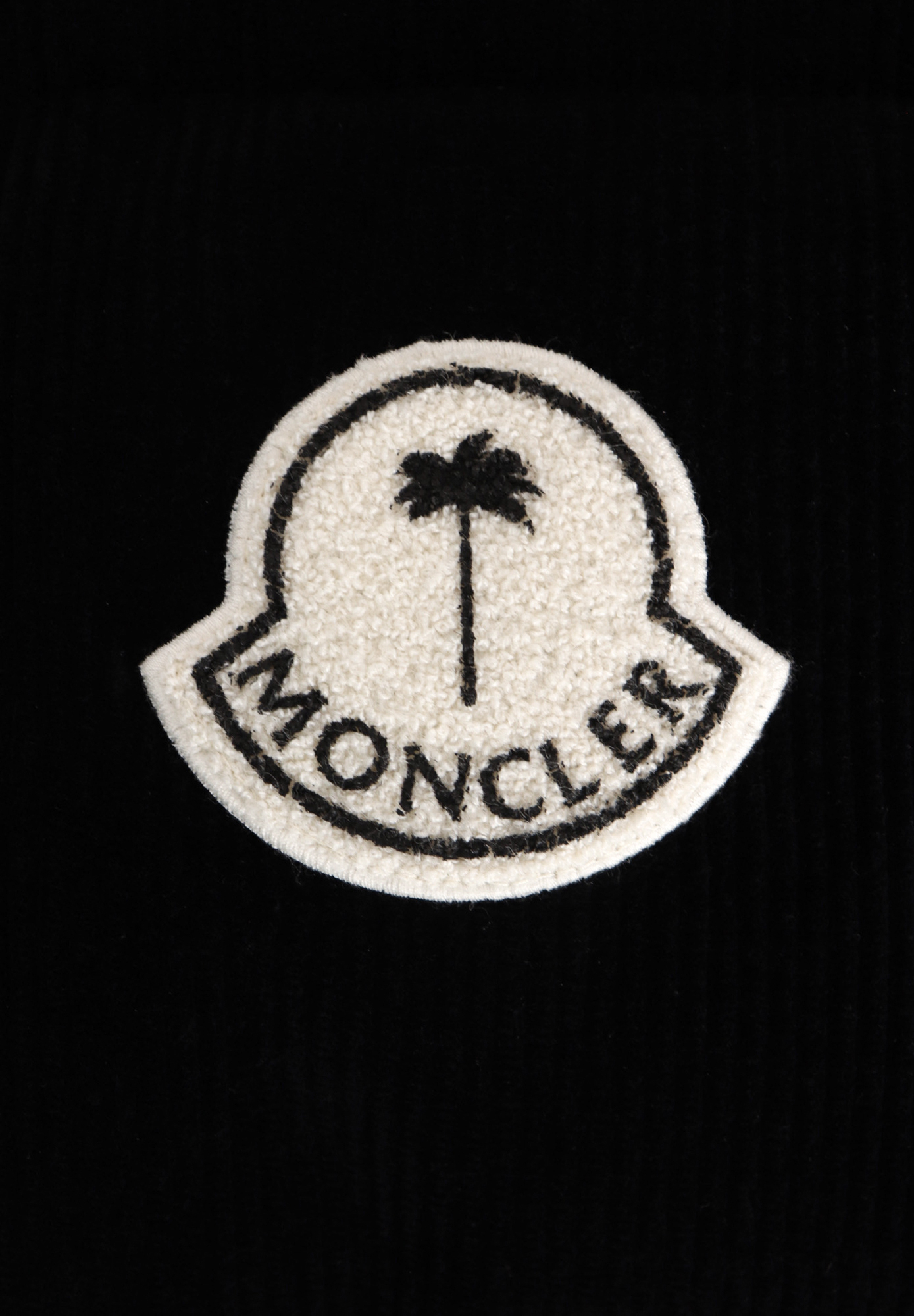 Вельветовый пуховик Moncler x Palm Angels