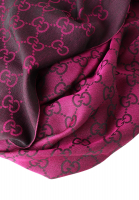 Шаль Gucci с монограммами и бахромой