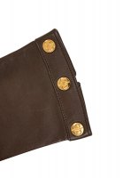 Кожаные перчатки Christian Dior с логотипом