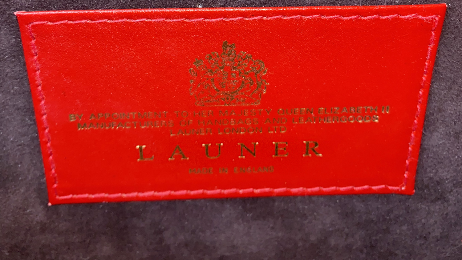 Красная сумка Launer London Bellini