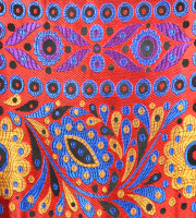 Парчовое платье Yves Saint Laurent с принтом