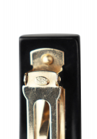 Заколка Chanel с логотипом и кристаллами