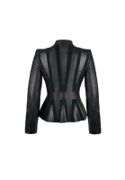 Черная кожаная куртка Valentino