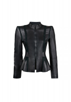 Черная кожаная куртка Valentino