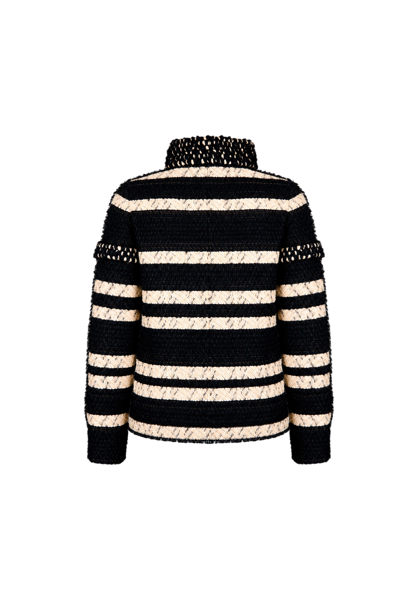 Черно-белый твидовый жакет Chanel Paris-Moscou
