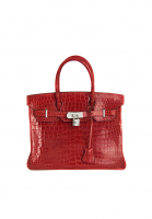 Крокодиловая сумка Hermès Birkin 30 с бриллиантами