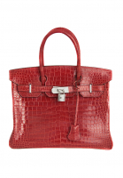 Крокодиловая сумка Hermès Birkin 30 с бриллиантами