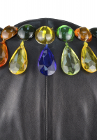 Кожаный жакет Yves Saint Laurent с кристаллами