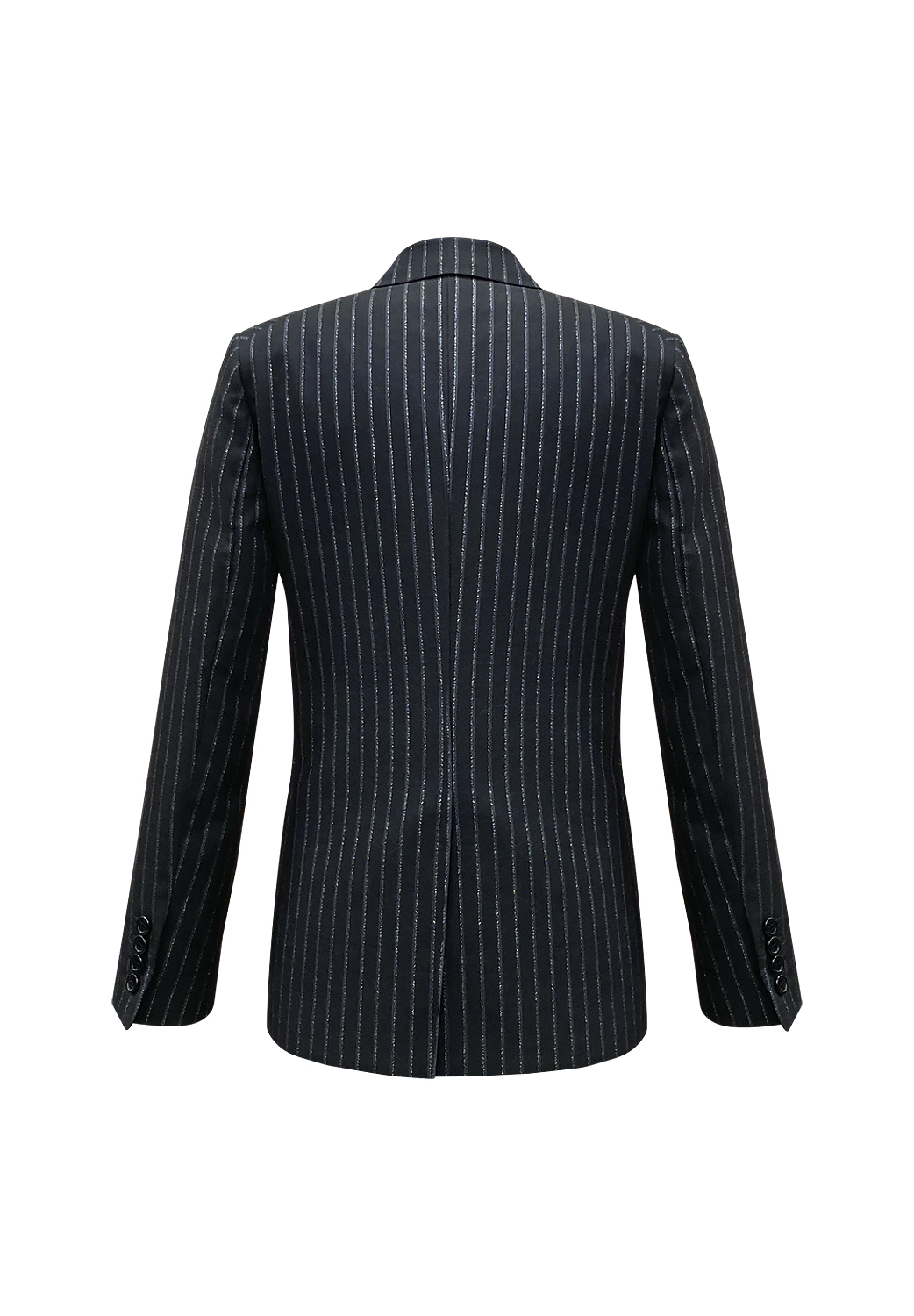 Черный жакет Saint Laurent в полоску