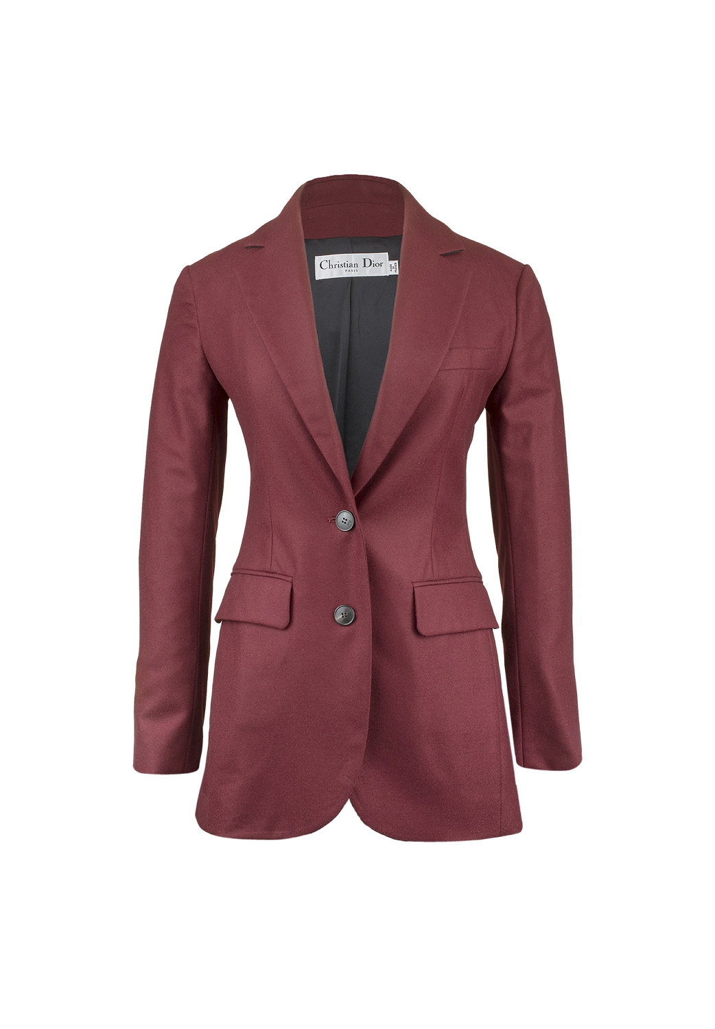 Бордовый костюм Christian Dior