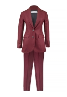 Бордовый костюм Christian Dior