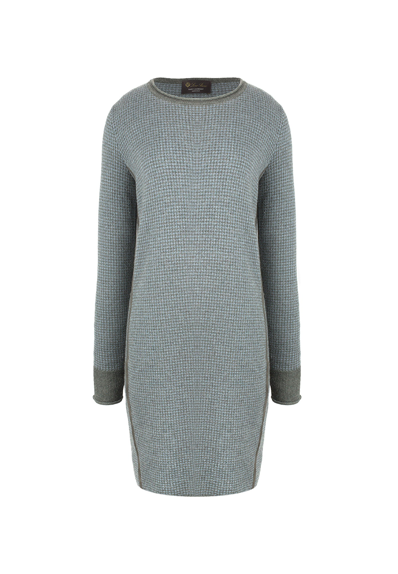 Серое кашемировое платье Loro Piana