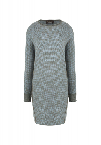 Серое кашемировое платье Loro Piana