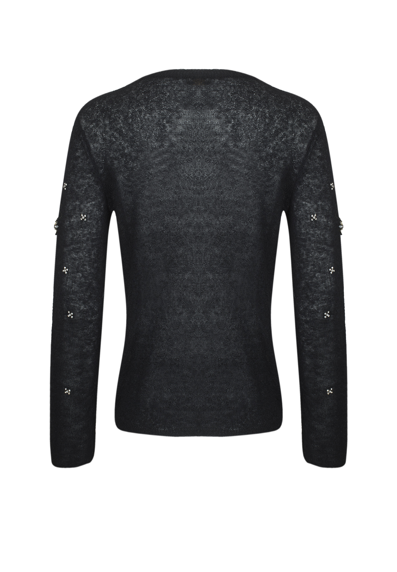 Чёрный кардиган John Galliano с кристаллами