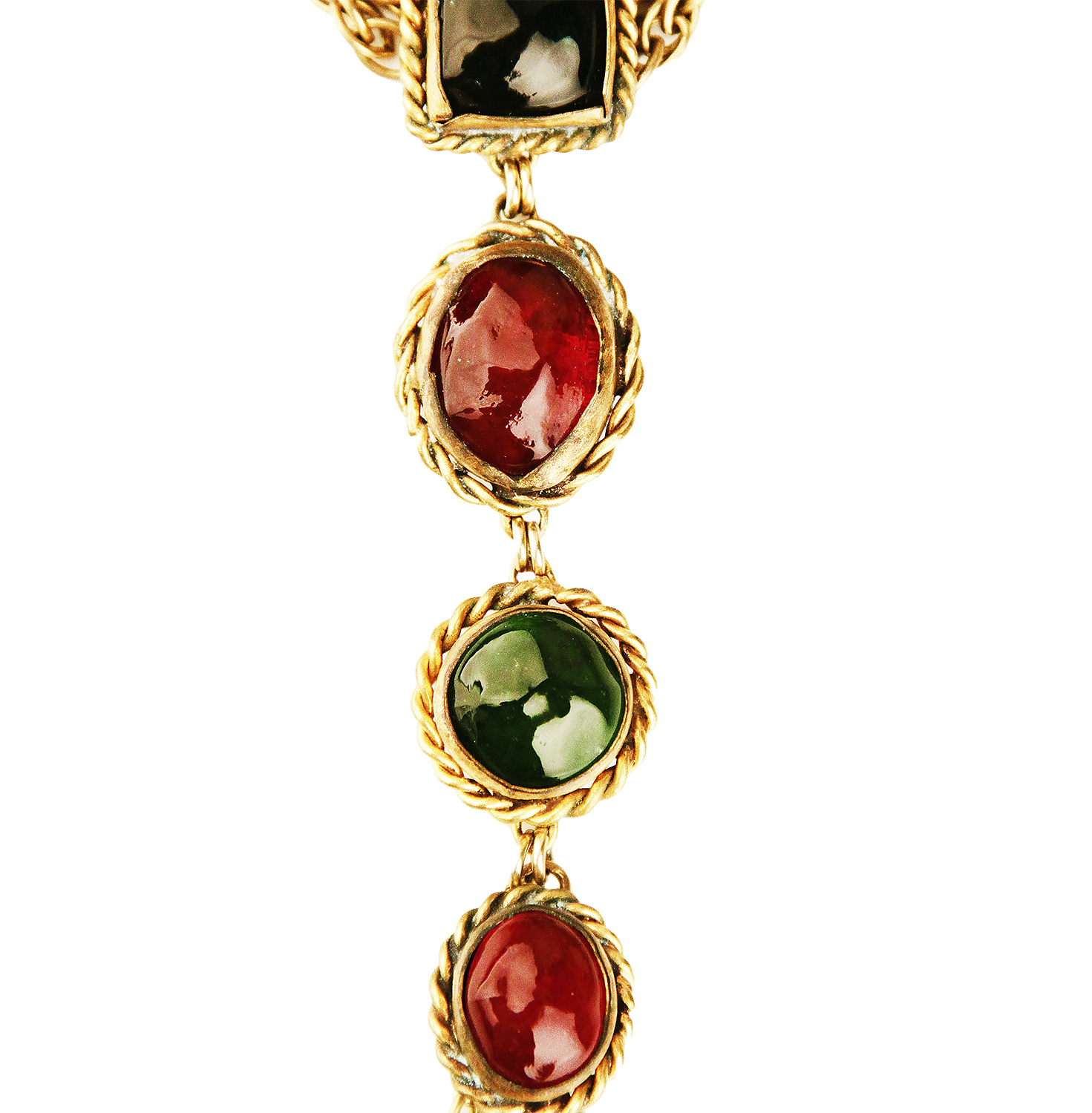 Колье Chanel с подвеской и кристаллами Gripoix