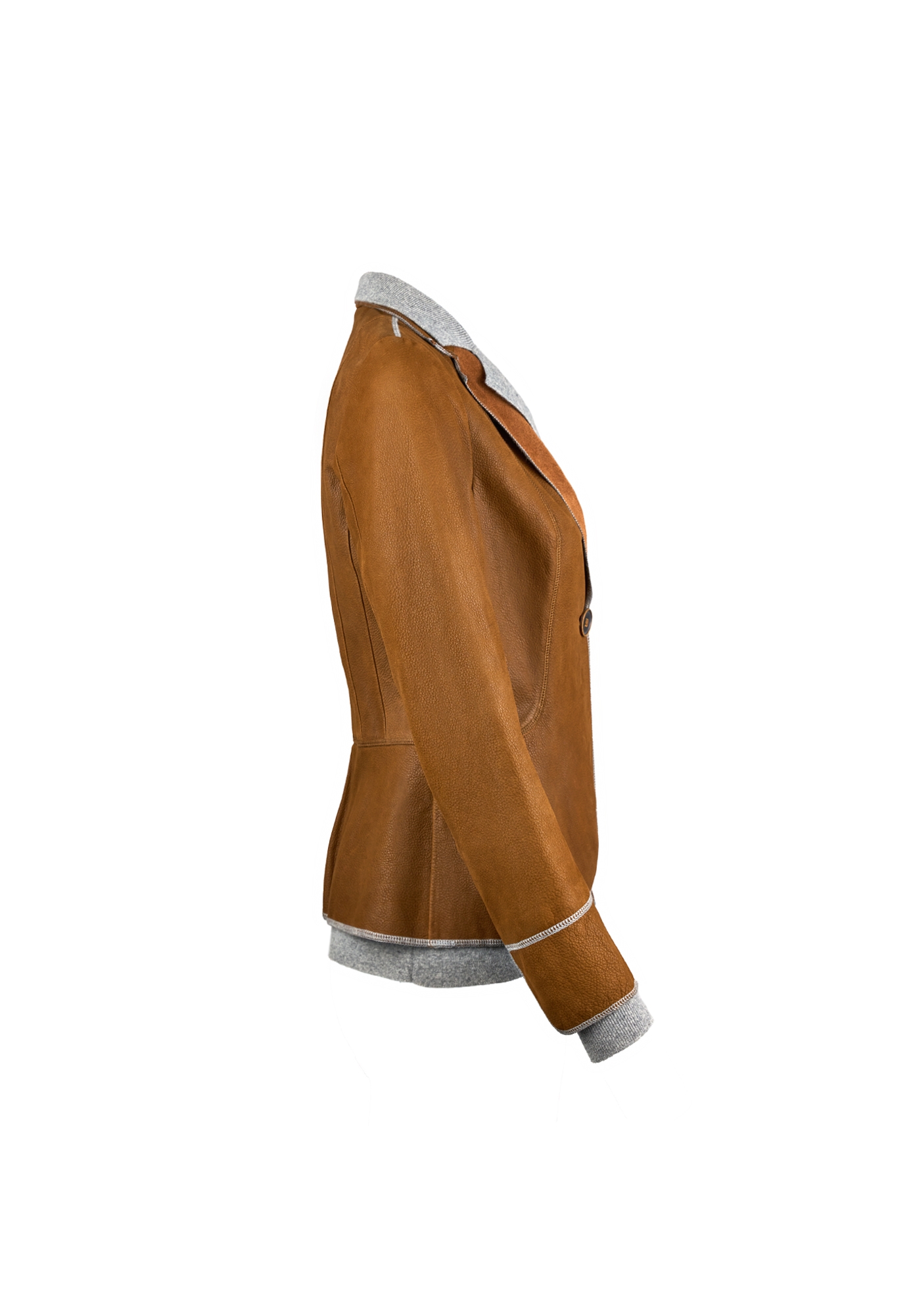 Кожаный жакет Brunello Cucinelli