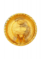 Клипсы Chanel с плетением и жемчугом