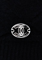 Черный кашемировый топ Chanel
