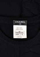 Черный кашемировый топ Chanel