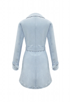 Голубой тренч Prada