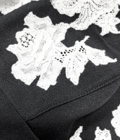 Чёрный топ Christian Dior с кружевом