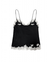 Чёрный топ Christian Dior с кружевом