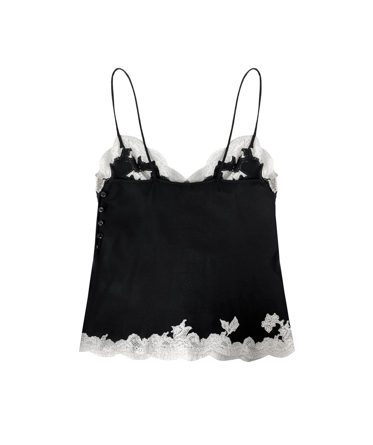 Чёрный топ Christian Dior с кружевом