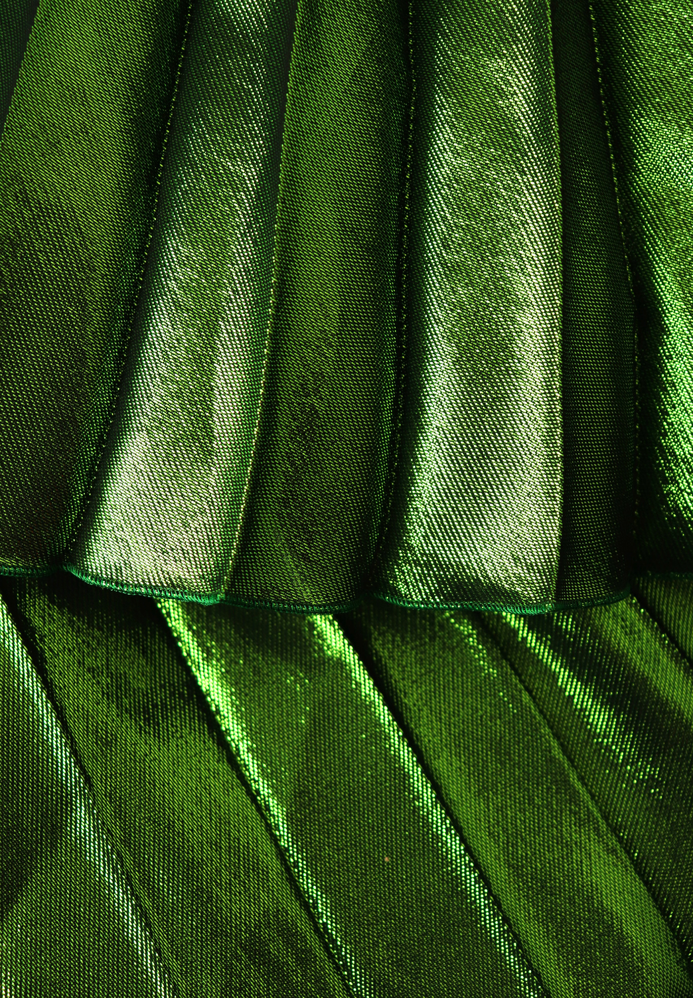 Зеленая плиссированная юбка Gucci