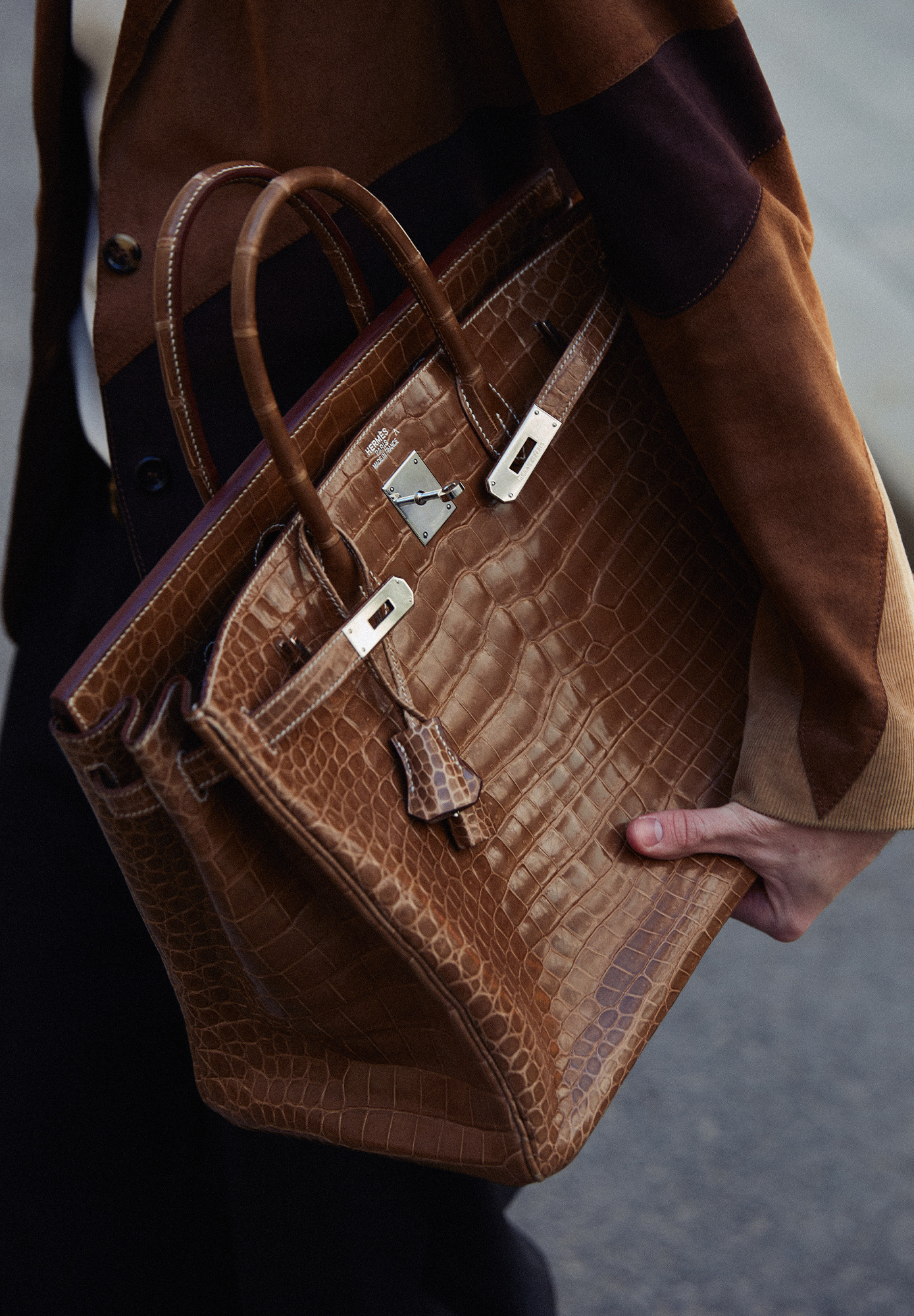 Сумка Hermès Birkin 40 Crocodile Porosus Lisse Ficelle