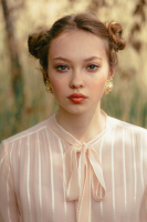 Бледно-розовое шифоновое платье Chanel