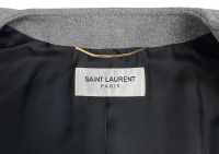 Серое пальто Yves Saint Laurent