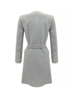 Серое пальто Yves Saint Laurent