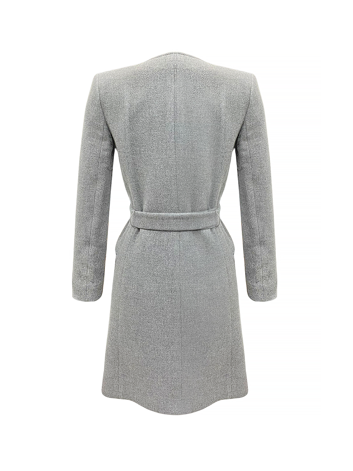 Серое пальто Yves Saint Laurent