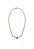 Винтажное колье с кристаллами