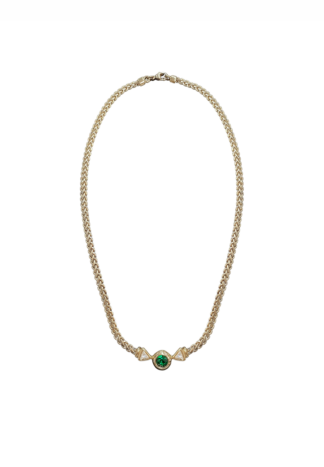 Винтажное колье с кристаллами