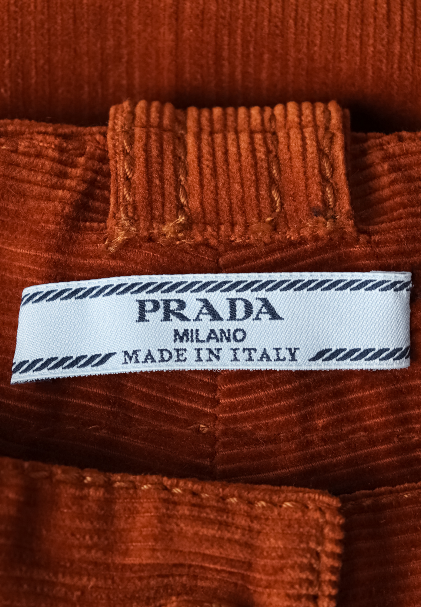 Вельветовые брюки Prada