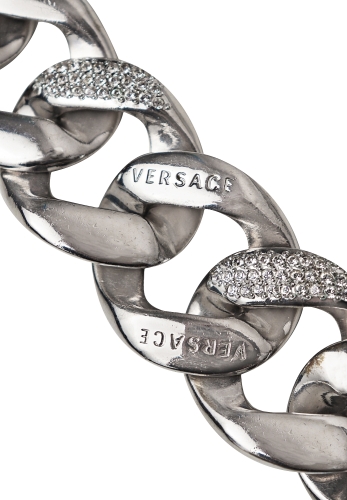 Колье-цепь Versace с кристаллами