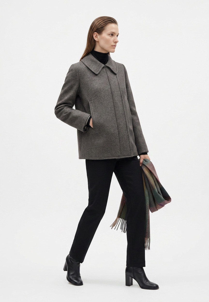 Кашемировое полупальто Hermès 