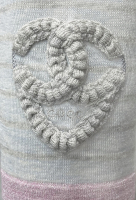 Серое платье Chanel в полоску