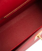 Cумка Hermès Kelly 25 Rouge Casaque в коже Epsom