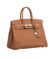 Коричневая сумка Hermès Birkin 35 Gold Togo