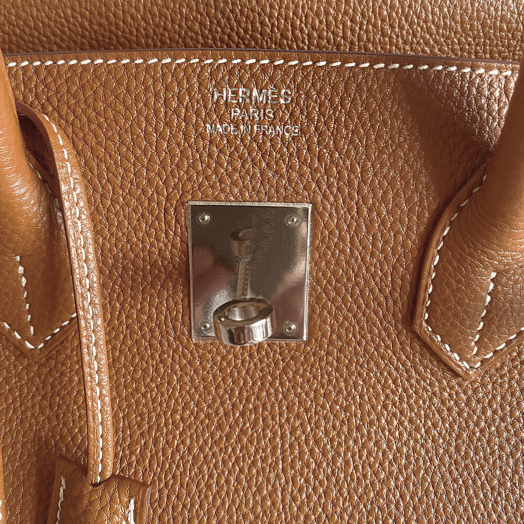 Коричневая сумка Hermès Birkin 35 Gold Togo