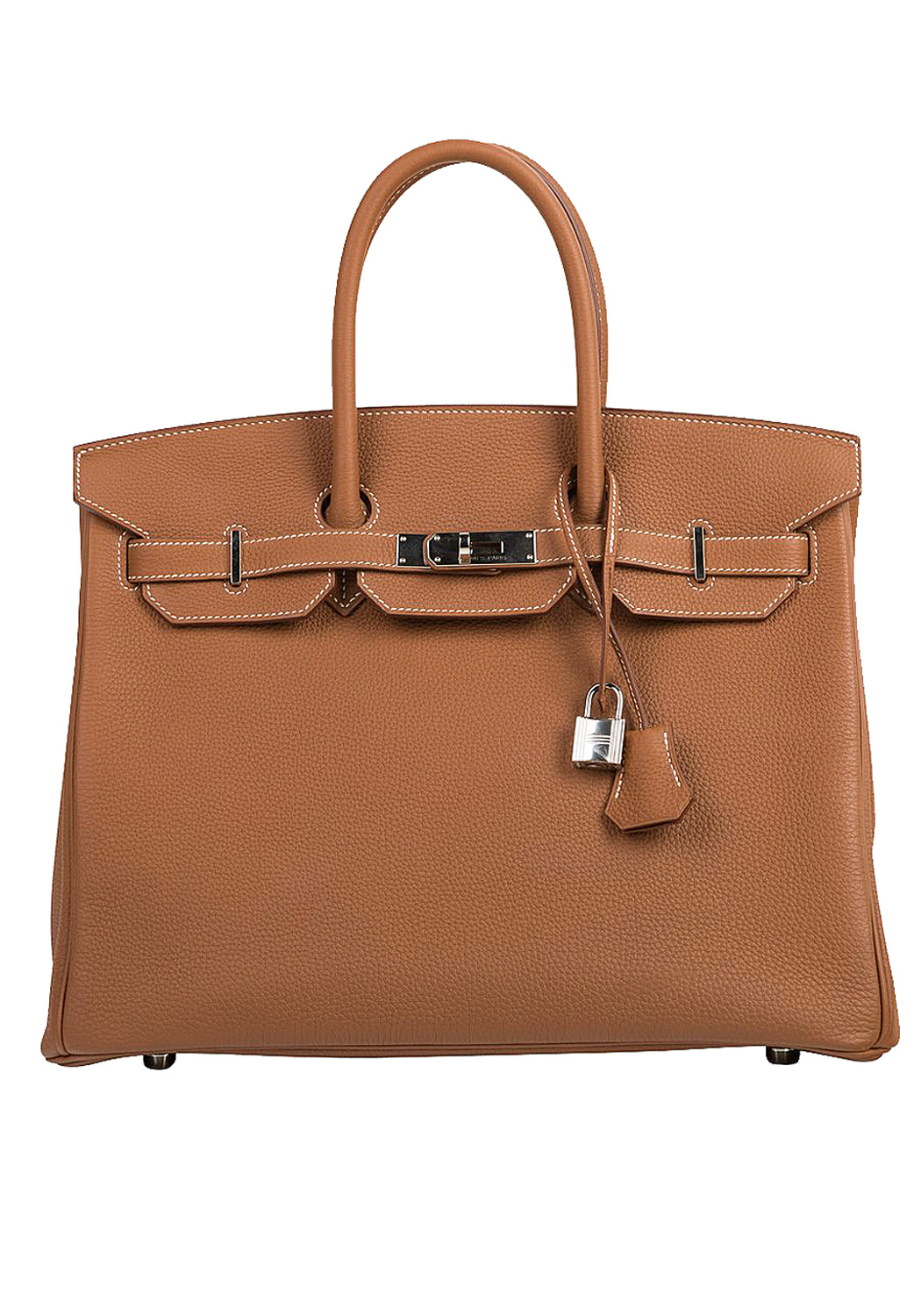 Коричневая сумка Hermès Birkin 35 Gold Togo