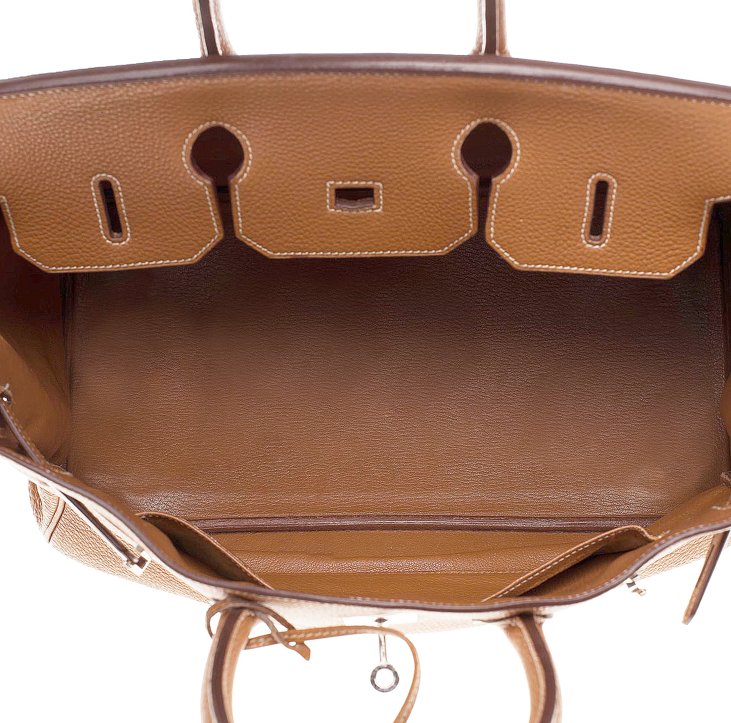 Коричневая сумка Hermès Birkin 35 Gold Togo